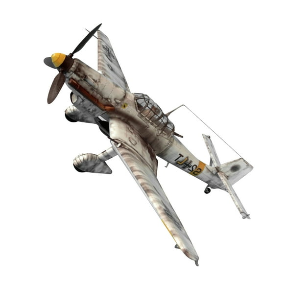1Detailed Ju-87 D-3 Junkers Paper Plane Model Retro and Elegant for Collectors and Enthusiasts, 1/33