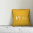 thumbnail image 2 of Creative Products Relax Bold Script Yellow 16x16 Indoor / Outdoor Pillow, 2 of 2