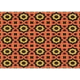 thumbnail image 1 of Ahgly Company Indoor Rectangle Patterned Pumpkin Orange Area Rugs, 8' x 12', 1 of 6