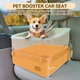 thumbnail image 5 of PETSFIT Small Dog Booster Car Seat, Soft Foam Puppy Car Seat with Patented Safety Buckles, Storage Pockets and Detachable Clip-On Safety Leash,Medium Dog Under 30 LBS (Khaki), 5 of 10