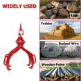 thumbnail image 6 of 28 inch Log Lifting Tongs, 4 Claw Hook, Heavy Duty Felled Timber Claw Hook Logging Grabber, 6 of 7