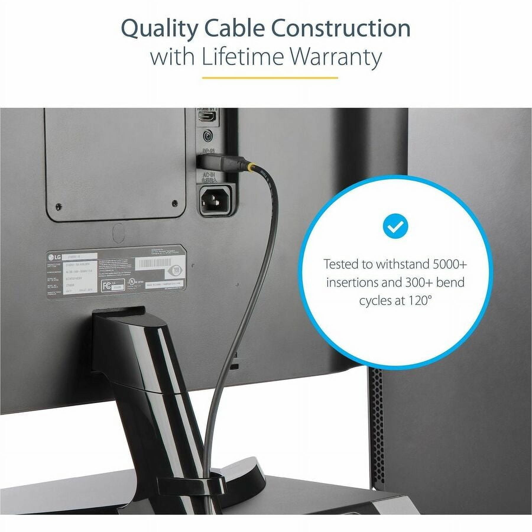 StarTech.com 1ft (30cm) DisplayPort 1.4 Cable, 8K 60Hz HDR10, UHD 4K 120Hz Video, DP to DP Monitor Cord, DP 1.4 Cable, M/M