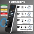 thumbnail image 3 of 53.15" Wall Gun Cabinet, Biometric Fingerprint Hidden Gun Safe With Dual Alarm System And Silent Mode, Gun Safes 3 Adjustable Shelves, Magnetic Slot And Key Hook, 3 of 11