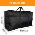 thumbnail image 2 of Tripumer 120L Oversized Moving Bag 2PCS Travel Luggage Bag Foldable Waterproof Storage Bag Double Zipper and Strong Handle Moving Available Black, 2 of 6