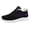 Purple, variant on Fleece Lined Mesh Casual Sneakers Winter Outdoor Strolling, Lace Up Thermally Insulated Running Shoes Sports Walking, Comfortable Flat Slip On Footwear Holiday Travel Wearing, Black 5.5