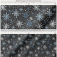 thumbnail image 2 of Soimoi Gray Cotton Voile Fabric Snow Flakes & Star Fabric Prints By Yard 42 Inch Wide, 2 of 7