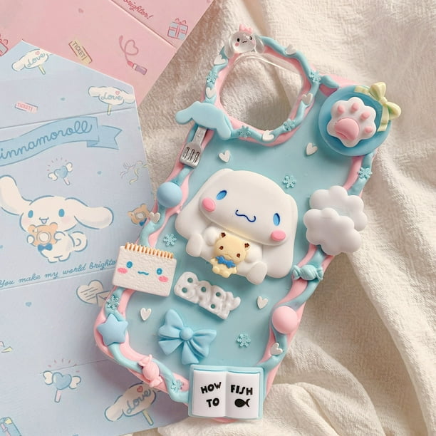 Funda de perro Kawaii 3D hecha a mano para Samsung galaxy s21 22 Ultra s20 FE 5G, funda de teléfono personalizada DIY, funda de teléfono crema s8 s9 10 plus, regalo de pareja Fivean unisex