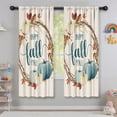 thumbnail image 5 of Plaid Pumpkins Fall Aesthetic Print Farmhouse Curtains 2 Pack Cafe Curtains,42x63in Kitchen Curtains Fall Holiday Long Curtain, 5 of 5
