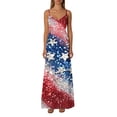 thumbnail image 7 of YuXingFu Tea Party Dresses for Woman Maxi V-Neck Plus Size Womens Dress Sleeveless Relaxed Long Casual Summer Multicolor S, 7 of 7