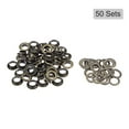 thumbnail image 3 of 50 Set 10.5mm Hole Copper Grommets Eyelets Bronze Tone for Fabric Leather Canvas Clothing, 3 of 5