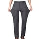 thumbnail image 2 of Pantalones de traje casuales con bolsillos y botones de color liso para hombre, 2 of 7