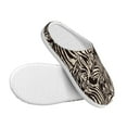 thumbnail image 3 of Daiia Leopard And Zebra1 Print Women’s Fuzzy Slippers Memory Foam Lightweight House Shoes Cozy Loafer Flannel House Shoes-37/38, 3 of 7