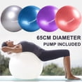 thumbnail image 2 of 65cm Anti Burst Yoga Swiss Ball With Pump, 2 of 5