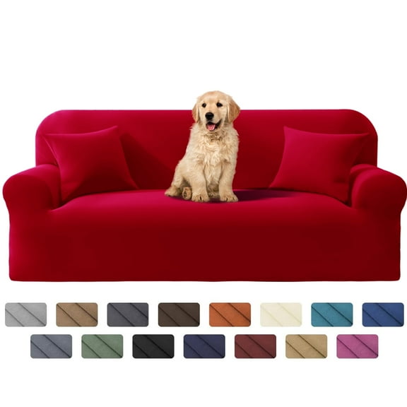 Sofa Cover Slipcover Stretch Elastic 2 Seater Loveseat Sofa Couch Furniture Protector Fit, Machine washable Sofa Slipcover ,Mutiple colors,Home Decor
