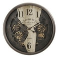 thumbnail image 2 of Monarch Specialties I 9023 - Clocks, 30" Round, Wall Clock, Gear Mechanism, Brown, Transitional, 2 of 4