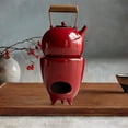 thumbnail image 1 of Tetera de cerámica Regalo de 500 ml, olla decorativa de cocina de cocina con hervidor de agua para amantes del té, año nuevo, campamento, jardín Con más cálido, 1 of 8