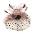 thumbnail image 1 of XASZHN Casque Vintage à Pois pour Femmes Style Rétro Café_002 Taille Unique, 1 of 3