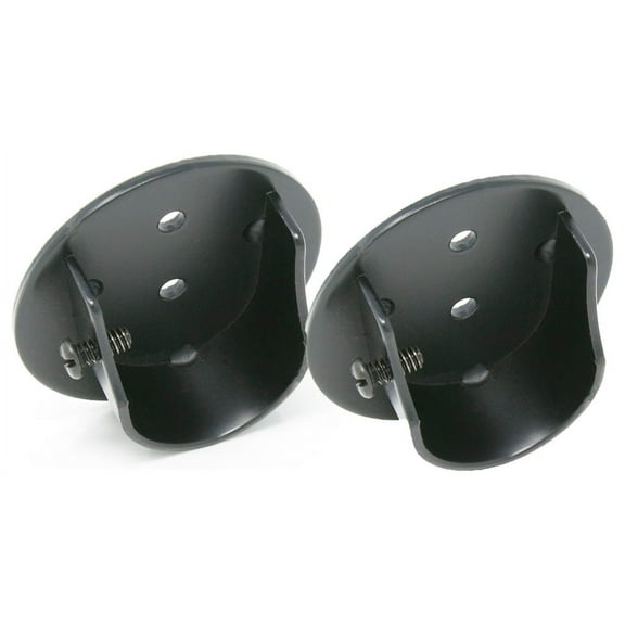 Urbanest Inside Mount Brackets for 1 1/8"-1 1/4" Rods, Black, Set of 2
