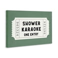 thumbnail image 3 of Stupell Industries Shower Karaoke Voucher Canvas Wall Art design by Lettered and Lined, 20 x 30, 3 of 7
