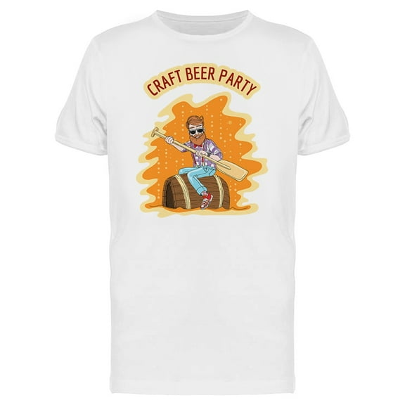 Craft Beer Party Hipster Tee Men's -Image by Shutterstock