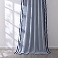thumbnail image 3 of Alishomtll Blue Scalloped Rod Pocket Back Tab Blackout Curtains for Bedroom ,52"x 63",Pack of 2, 3 of 10