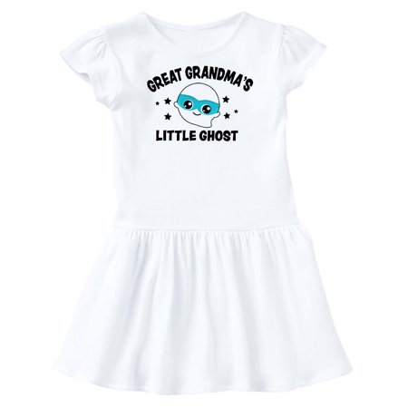 

Inktastic Cute Great Grandma s Little Ghost with Stars Gift Toddler Girl Dress