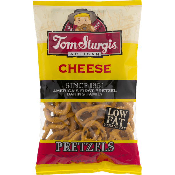 Tom Sturgis Artisan Cheese Pretzels 7.5 oz. Bag (2 Bags)