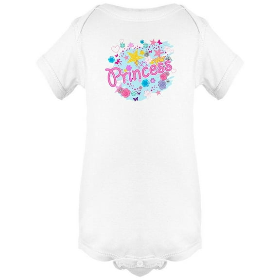 Cute Doodles "princess" Bodysuit Infant -Image by Shutterstock, 6 Months
