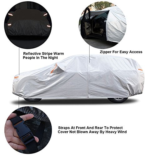 Truck Pickup Fit Up To 230 L Kayme Four Layers Truck Cover Waterproof All Weather Cotton Sun Uv Rain Protection Automobiles Outdoor