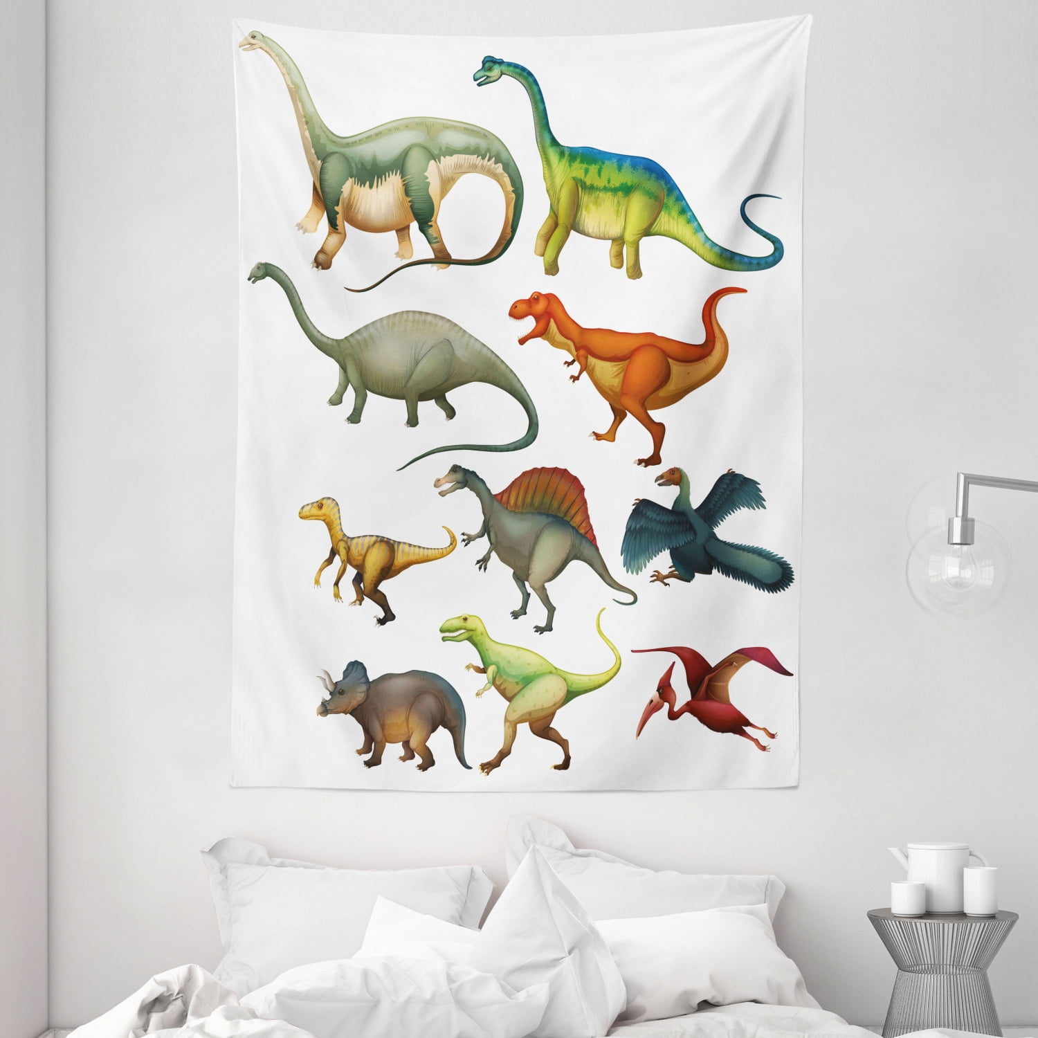Dinosaur Tapestry, Various Different Ancient Animals from Jurassic