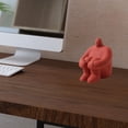 thumbnail image 3 of Estatua de nórdica, arte de cerámica, de je abstracto, escultura para pequeña sala, decoración de escritorio, colección, rojo Macarena Estatua de arte abstracto, 3 of 8