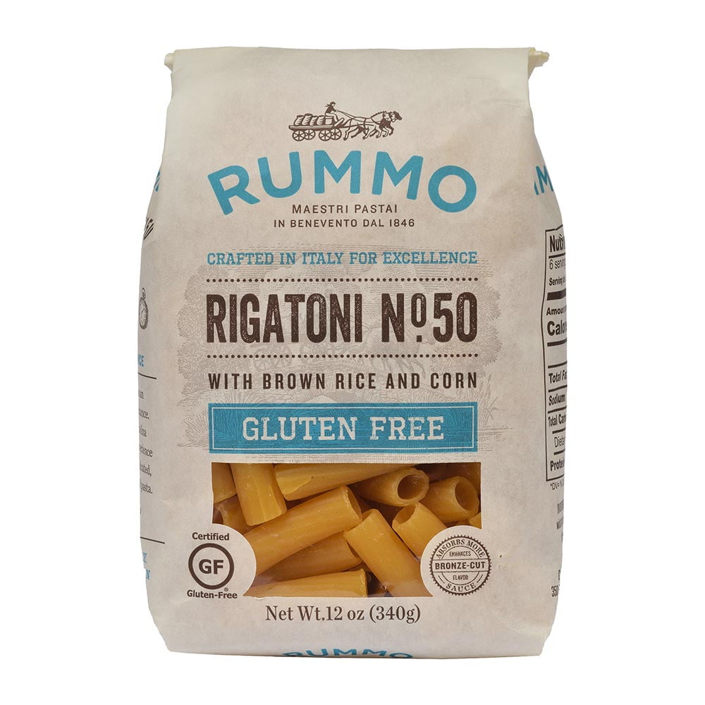 Rummo Pasta, Gluten Free Rigatoni No. 50, 12oz (340g)