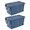 Blue, variant on Extra Large Storage Bin, 160 Quart Wheeled Clear Plastic Storage Container with Handle, Gray, Pack of 2