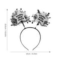 thumbnail image 2 of BEADCEST 2Pcs New Years Eve Party Headbands Assorted Color Plastic Costume Play Women, 2 of 5