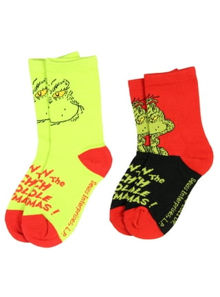 Dr. Seuss Cat in the Hat 360 Crew Sock - Black - John's Crazy Socks