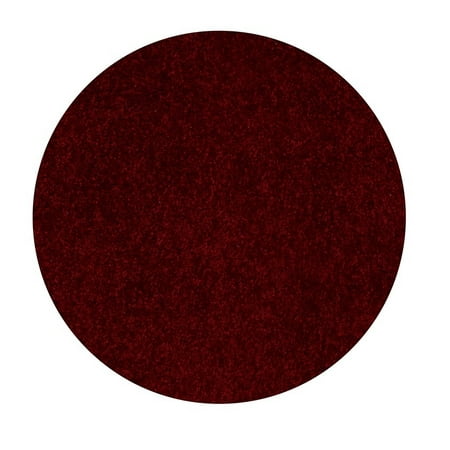 Home Queen Kids Favorite Solid Color Burgundy 4 Round Bathroom