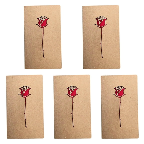 VerPetridure Vintage Kraft Paper Hollow Love Mother's Day Card Birthday Thanksgiving