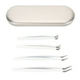 thumbnail image 2 of Eyelash Eyelash Extension Tweezers Kit Stainless Steel High Accuracy Lash Tweezers With Box For Salon False Eyelash, 2 of 8