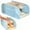 Blue 22 Eggs, variant on 2 Tier Automatic Rolling Egg Holder for Fridge, Egg Dispenser Container with Sliding Lid Holds 22 Eggs, Removable Egg Holder for Kichen Pantry Cabinet, Refrigerator Organizers and Storage, Red