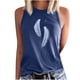 thumbnail image 1 of Tops casuales de verano sin mangas para mujer, camisetas sin mangas con estampado de cuello redondo Pompotops  lopia991857, 1 of 6