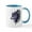 White/Blue Inside, variant on CafePress - Tribal Wolf Mug - 11 oz Ceramic Mug - Novelty Coffee Tea Cup