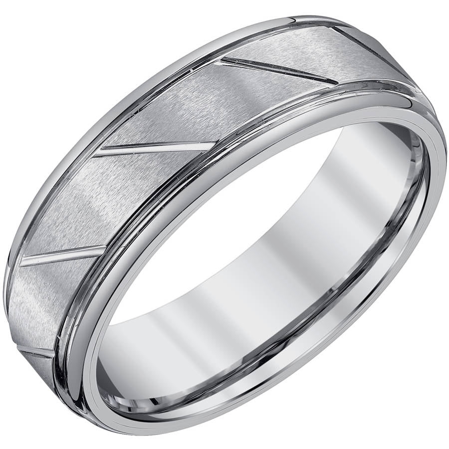 Men's Tungsten Wedding Band, 7mm