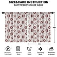 thumbnail image 2 of Blackout Kids Curtains,Brown Footballs with Stars Pattern Childrens Insulated Curtains Set Of 2,Bedroom Essentials,Toddler Room Decor 42"x54", 2 of 5