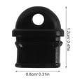 thumbnail image 2 of Homoyoyo 20Ud Tapones De Protección Para Puerto De Carga Móvil Negros Con Removible Y Duradero, 2 of 6