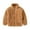 Brown, variant on GYRATEDREAM Toddler Girls Boys Simple Stand Collar Plush Coat Baby Kids Solid Full Zip Warm Jacket Children Thicken Faux Furry Fleece Casual Tops for 2-11 Years