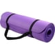 thumbnail image 3 of Everyday Essentials - Esterilla de yoga (1/2 pulgadas, extra gruesa, alta densidad, con correa de transporte, color azul, 3 of 26