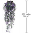 thumbnail image 5 of Viworld Artificial Hanging Ivy, Vine Plastic Plants Grass Leaves Foliage Vines, UV Resistant Greenery Fake Flowers for Home Indoor Outdoor Garden Door Wedding Party DIY Decoration - 1 Pack, Purple, 5 of 5