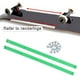 thumbnail image 3 of Rieles para Monopatín Sunnimix Accesorios Verde Tiras de rieles para patinetas, 3 of 8