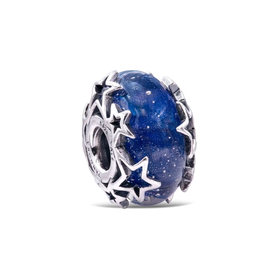 Pandora Galaxy Blue & Star Murano Charm