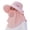 Z30-Red, variant on XINPING Women's Neck Sun Hat, Breathable Mesh UV Protection Wide Brim Hat with Ponytail Hole for Beach, Hiking and Gardening